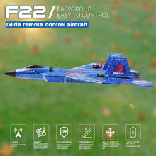Load image into Gallery viewer, RC Plane, F22 RC Airplane Fighter Ready to Fly, 2.4Ghz 2 Channel Remote Control Plane, RC Airplanes Toy