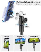 Load image into Gallery viewer, Kolasels Golf Monopod Selfie Stick with Magnetic Phone Holder Mount - 57" Metal Pole Golf Phone Holder for Record Swing, Putting, Golf Training Aid, Tripod for iPhone 16 15 Compatible with Magsafe