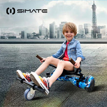 Load image into Gallery viewer, Hoverboard with Seat Attachment Combo, 6.5" Self Balancing Hover Board with Bluetooth Speakers and LED Lights (Include Go-Kart)