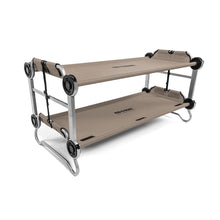 Load image into Gallery viewer, Disc-O-Bed Youth Double Cot Kid-O-Bunk, Modular for Bunk Beds, Dual Cots, or Bench with 2 Carry Bags for Portable Transport, Tan