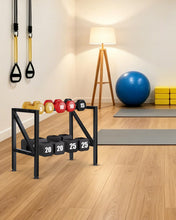 Load image into Gallery viewer, FHXZH 2-Tier Dumbbell Rack Stand Only - Small Weight Rack for Home Gym