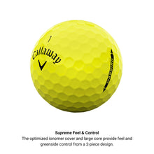 Load image into Gallery viewer, Callaway Golf ERC Soft Golf Balls (Yellow Triple Track)