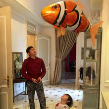 Load image into Gallery viewer, Remote Control Shark Toys Swimming Fish RC Animal Toy Infrared RC Fly Air Balloons Clown Fish Toy (Orange)