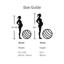 Load image into Gallery viewer, BABYGO Birthing Ball - Pregnancy Yoga Labor & Exercise Ball & Book Set Trimester Targeting, Maternity Physio, Birth & Recovery Plan Included Anti Burst Eco Friendly (Sage, 65cm)