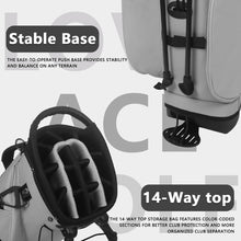 Load image into Gallery viewer, LOVACE 14-Way Golf Stand Bag, Lightweight Golf Bag with Stand for Men and Women (Grey)