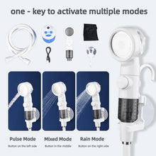 Load image into Gallery viewer, Portable Shower for Camping, Rechargeable Portable Camping Shower Pump with USB-C, Camp Shower with 3 Spray Modes, Outdoor Shower Kit for Camping, RV, Travel, Pet Bath, Watering Plants (+ Mesh Bag)