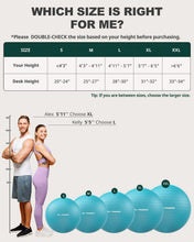 Load image into Gallery viewer, Trideer Extra Thick Yoga Ball Exercise Ball, 5 Sizes Ball Chair, Heavy Duty Swiss Ball -Turkis