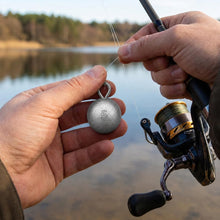 Load image into Gallery viewer, MLYLM 3 Pack 10 oz Cannonball Sinkers — 10oz Lead Downrigger Ball Trolling Weights for King Salmon Lake Trout COHO, Great Lakes Deep Trolling Charter Boat Tackle, Saltwater Pacific Trolling