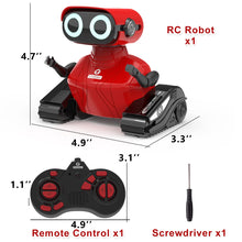 Load image into Gallery viewer, Robot Toys, Remote Control Robot Toy, RC Robots for Kids with LED Eyes, Flexible Head & Arms (Red)