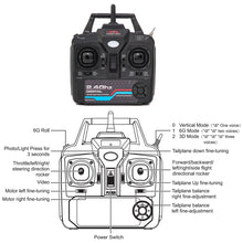 Load image into Gallery viewer, RC Plane 4 Channel Remote Control Airplane, F-22 RC Airplane for Beginners Adult with Stunt Flying