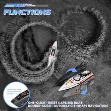 Load image into Gallery viewer, Levhorzn 34+MPH Brushless RC Boat for Adults & Kids with 2 Rechargable Batteries- (Grey)