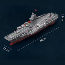Load image into Gallery viewer, 40CM S19 Remote Controlled Warship Aircraft Carrier Battleship 10km/h 4WD 2.4G RC Boat On Water Lakes Pools Exhibits Models for Boys Kids