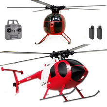 Load image into Gallery viewer, Remote Control Helicopter Aircraft Add Optical Flow Positioning 1/28 Scale RC Heli Maintain Altitude Hover RTF US Rescue Helicopter RTF 2Batteries