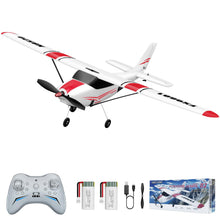 Load image into Gallery viewer, HAWK'S WORK 4 Channel RC Plane, Remote Control Airplane Cessna Ready to Fly, Brushless Motor 6-axis Gyro Stabilizer 3 Flight Mode Stunt Flying, Easy Trainer for Beginner & Kid