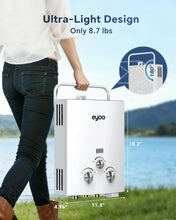Load image into Gallery viewer, eyoo 1.32 GPM Portable Propane Water Heater, 34,000 BTU 5L