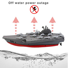 Load image into Gallery viewer, Remote Controlled Warship Battleship Destroyer Boat 10km/h 4WD 2.4G RC Boat On Water Lakes Pools Exhibits Models for Boys Kids