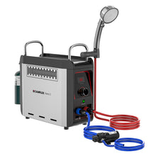 Load image into Gallery viewer, CAMPLUX Nano 3 Portable Propane Water Heater with Pump Kit, Compact & Lightweight Design, Quick Connect Pump Cables & Extension Hoses, Outdoor Camping Shower for Off-Grid Cabin, Hiking, RV