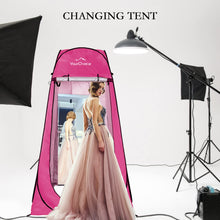 Load image into Gallery viewer, Your Choice Pop-Up Shower Tent, 47.2W"x74.8"H Changing Tent - Rose Red