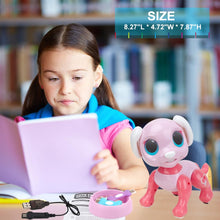 Load image into Gallery viewer, Remote Control Dog Gesture Sensing - Smart Puppy Pink Toy Robot Pet Walks Barks Interactive with Toddler, STEM Play