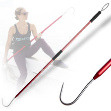 Load image into Gallery viewer, Gaffer Saltwater Fishing Gaff - Fish Gaff Hook - Aluminum Pole - 54" Red