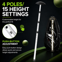 Load image into Gallery viewer, Professional Stiff Arm Golf Travel Bag Support Pole, Silver