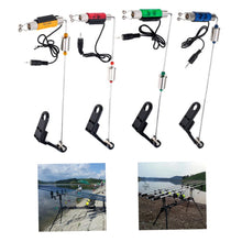Load image into Gallery viewer, QCdeSoulBLV Bite Alarms Led, Carp Fishing Swingers Illuminated Bite Indicator Fishing Alarm Component with Hard Handle 4PCS, Swingers Indicator