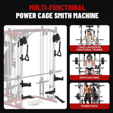 Load image into Gallery viewer, FAGUS H All in One Home Gym System Workout Station with Adjustable Weight Bench- Red