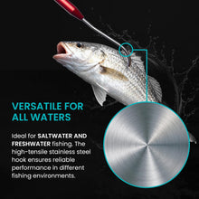 Load image into Gallery viewer, Gaffer Saltwater Fishing Gaff - Fish Gaff Hook - Aluminum Pole - 54" Red