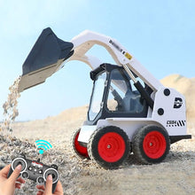 Load image into Gallery viewer, RC Skid Steer Loader 1/14 11 Channel Remote Control Bulldozer Crawler with Lights Sound 2.4G Full Function RC Front Loader Tractor Excavator