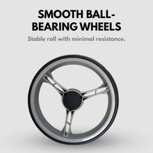 Load image into Gallery viewer, Qwik-Fold 3-Wheel Golf Push Cart with Foot Brake - Silver