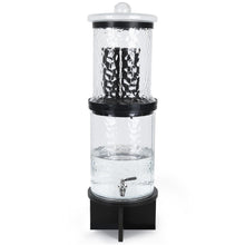 Load image into Gallery viewer, 3 Gallon All Glass Gravity-Fed Water Purifier, Countertop Water Filtration System with Wooden Stand, for Home, Emergency & Outdoor Survival