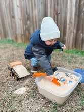 Load image into Gallery viewer, KIDMARKT RC Dump Truck Toy for Kids | 9-Channel Metal Construction Vehicle with Working Bed, Lights & Sounds.