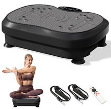 Load image into Gallery viewer, XIHEIMA Vibration Plate Exercise Machine for Lymphatic Drainage, Whole Body Fitness Workout Equipment Stand Shake Board Sport Gym for Weight Loss Fat Burner for Women Men (Black)