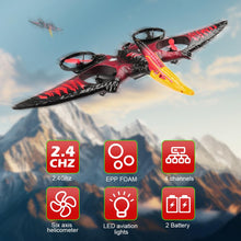 Load image into Gallery viewer, Remote Control Airplane for Adults RC Plane Dinosaur 2.4G 6-Axis Gyro EPP Foam RC Aircraft One Key Take Off 360 Rotation Easy