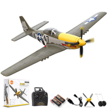 Load image into Gallery viewer, volantexrc Brushless 4CH RC Plane P51D Mustang 500mm Remote Control Airplane Fighter RTF