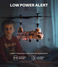 Load image into Gallery viewer, Remote Control Helicopter, S52H Military Transport RC Helicopters with Altitude Hold, One Key take Off/Landing, LED Light, Low Battery Reminder