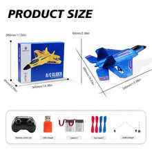 Load image into Gallery viewer, F-22 Raptor Fighter RC Airplane Remote Control Airplane Toys 2.4 GHZ Smart 6-axis Gyro