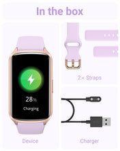 Load image into Gallery viewer, Amzhero Health Fitness Tracker with 24/7 Heart Rate, Blood Oxygen -Purple