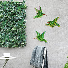 Load image into Gallery viewer, Voumsil Metal Hummingbird Wall Art Outdoor Hummingbird Decor Metal Fence Decorative Hummingbird Wall Hanging Decor Hand-made for Bird Bedroom Garden Patio Porch Fence 10 Inch…