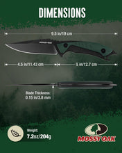 Load image into Gallery viewer, Mossy Oak 9.5" Fixed Blade Hunting Knife with Sheath