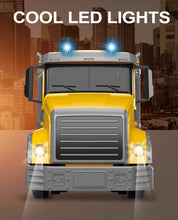 Load image into Gallery viewer, RC Dump Truck Toy for Kids - 6 Channel Remote Control Dump Truck with LED Lights, RC Construction Vehicle Truck Toys