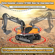 Load image into Gallery viewer, DOUBLE E Volvo RC Excavator Remote Control Excavator Toy for Boys