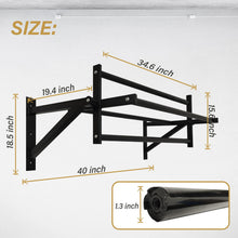 Load image into Gallery viewer, BDL Wall Mounted Rotating Pull Up Bar Speed Climbing Chin Up Bar