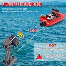 Load image into Gallery viewer, RC Boat for Kids Adults 2.4GHz Remote Control Boats with LED Light for Pool Lakes Water