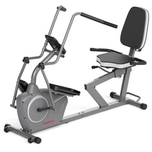 Load image into Gallery viewer, VANSWE Recumbent Exercise Bike with Arm Exerciser - Elliptical Recumbent Cross Trainer