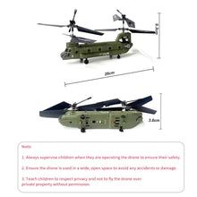 Load image into Gallery viewer, 2.4G 3CH RC Helicopter, S026H Military Transport RC Helicopter with Altitude Hold, One Key Take Off/Landing, LED Light