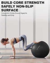 Load image into Gallery viewer, Trideer Yoga Ball for Exercise, Daily Stretching, Pilates, Core & Balance Training, Stability Ball for Pregnancy & Birthing Prep, Physical Therapy, Office Chair for Active Seating, Quick Pump Included