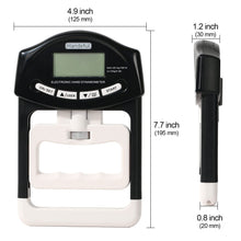 Load image into Gallery viewer, Handeful Grip Strength Tester Trainer - Dynamometer Handgrip Measurer Meter, Handheld Strengthener Exerciser for Sports, School, and Home Use (198Lbs / 90Kgs)