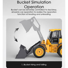 Load image into Gallery viewer, Remote Control Construction Bulldozer Toy, 1/16 RC Bulldozer Toys for Kids Age 3 4 5 6 7 8, RC Construction Truck Vehicle Toys
