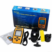 Load image into Gallery viewer, Portable Sonar Fish Finder 100M Wired Transducer